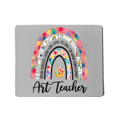 Art Teacher Rainbow Caring Dedicated Loving Vintage Mousepad