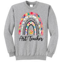 Art Teacher Rainbow Caring Dedicated Loving Vintage Sweatshirt