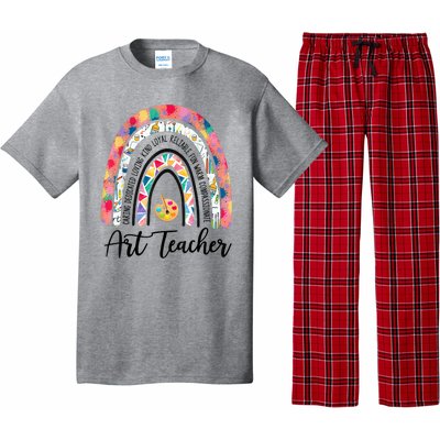 Art Teacher Rainbow Caring Dedicated Loving Vintage Pajama Set