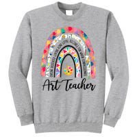 Art Teacher Rainbow Caring Dedicated Loving Vintage Tall Sweatshirt