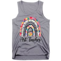 Art Teacher Rainbow Caring Dedicated Loving Vintage Tank Top