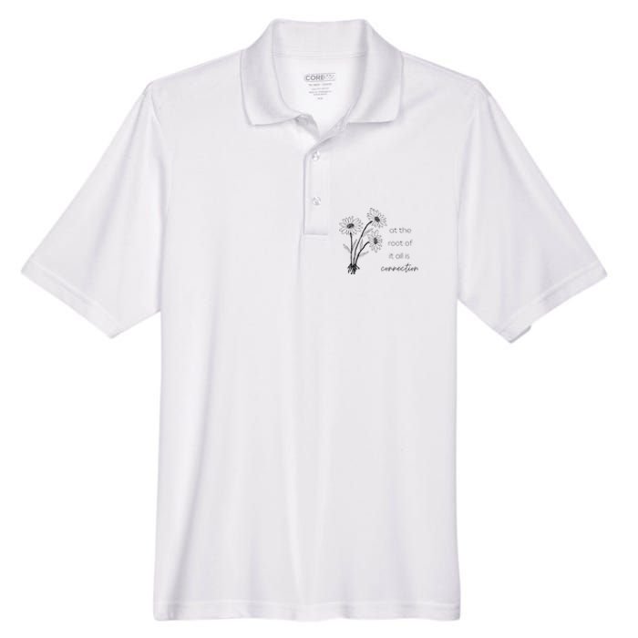 At The Root Of It All Is Connection Men's Origin Performance Pique Polo