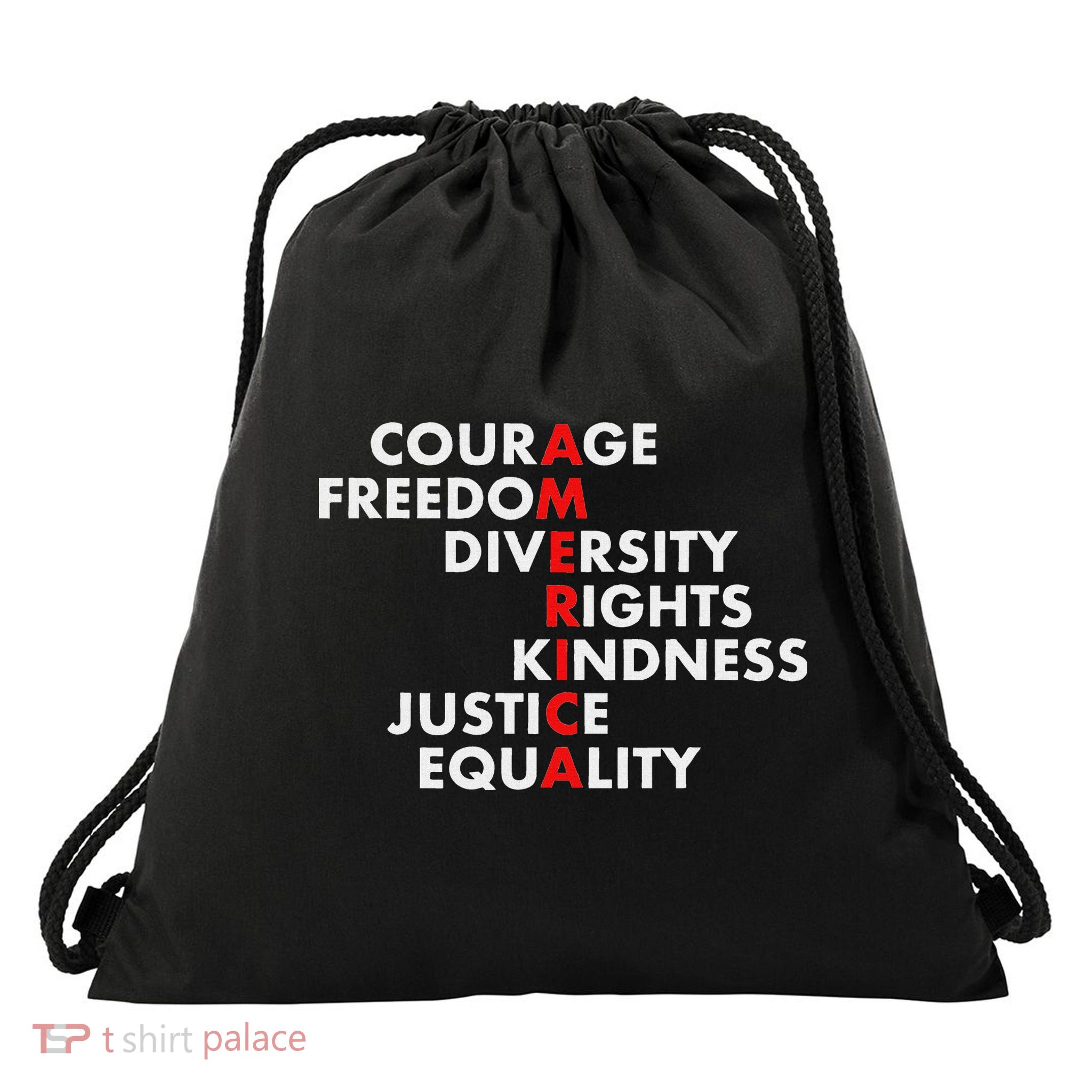 Anti Trump Resist Political Drawstring Bag
