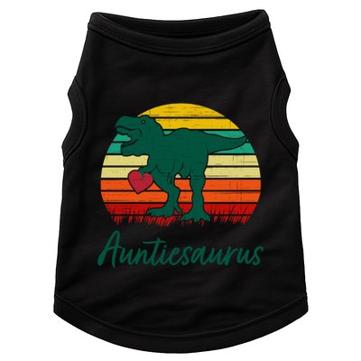 Auntiesaurus T Rex Dinosaur Cute Aunt Gift Doggie Tank