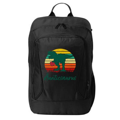 Auntiesaurus T Rex Dinosaur Cute Aunt Gift City Backpack