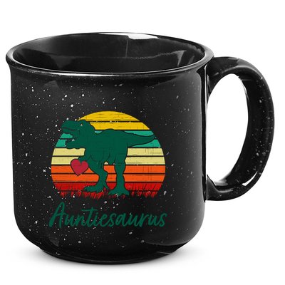 Auntiesaurus T Rex Dinosaur Cute Aunt Gift 15oz Campfire Ceramic Mug