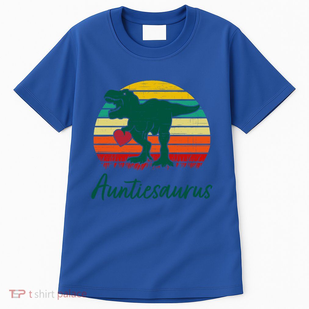 Auntiesaurus T Rex Dinosaur Cute Aunt Gift Tall T-Shirt