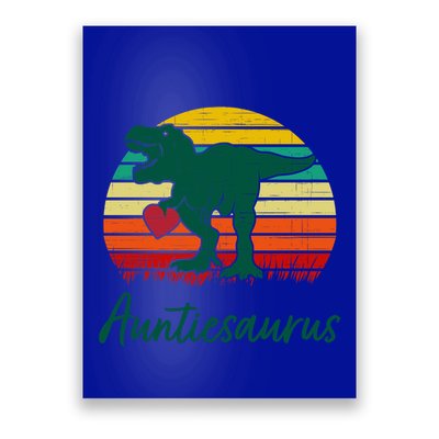 Auntiesaurus T Rex Dinosaur Cute Aunt Gift Poster