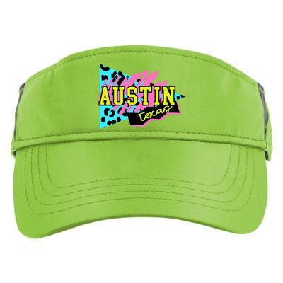 Austin Texas Retro 90s Adult Drive Performance Visor