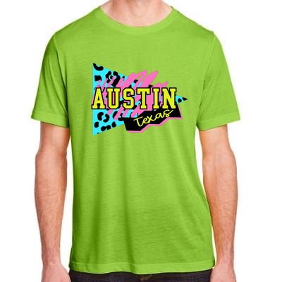 Austin Texas Retro 90s Adult ChromaSoft Performance T-Shirt