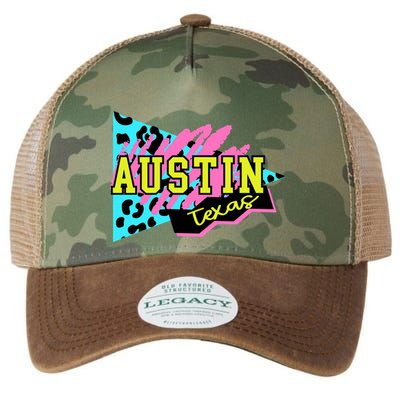 Austin Texas Retro 90s Legacy Tie Dye Trucker Hat