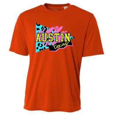 Austin Texas Retro 90s Cooling Performance Crew T-Shirt