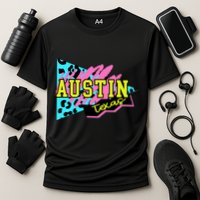 Austin Texas Retro 90s Cooling Performance Crew T-Shirt