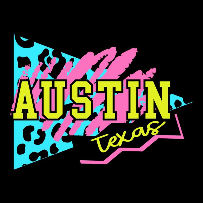 Austin Texas Retro 90s Apron