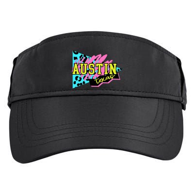 Austin Texas Retro 90s Adult Drive Performance Visor