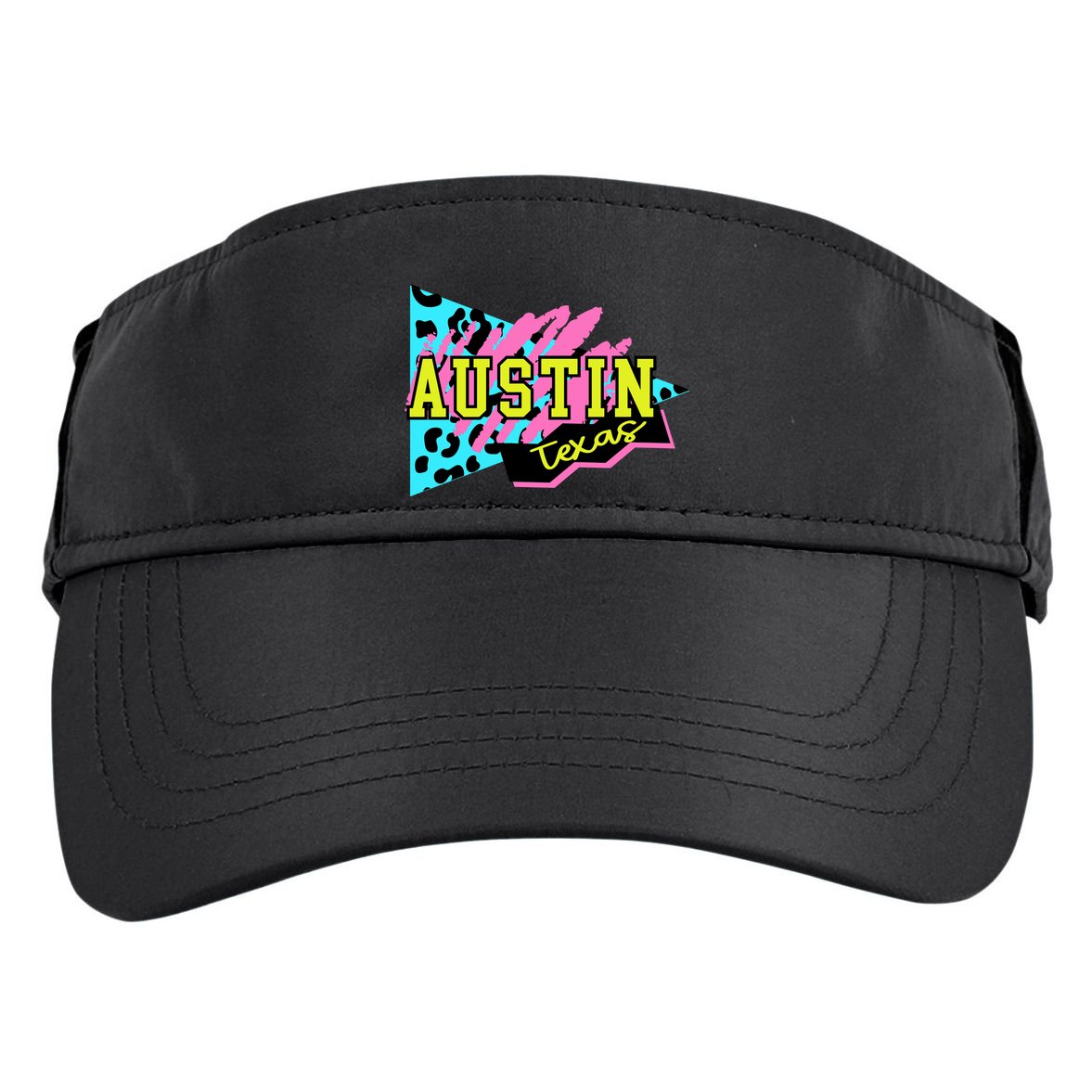 Austin Texas Retro 90s Adult Drive Performance Visor