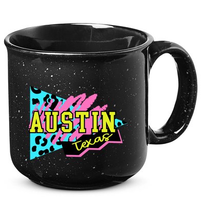 Austin Texas Retro 90s 15oz Campfire Ceramic Mug