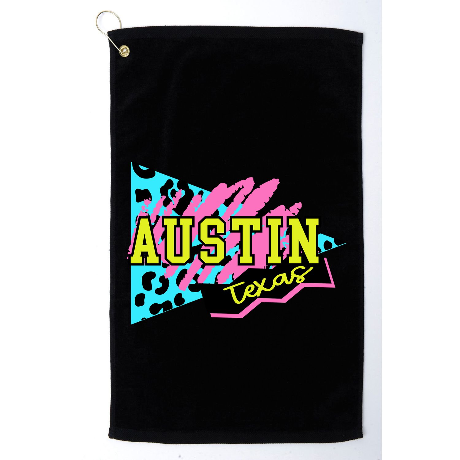 Austin Texas Retro 90s Golf Towel