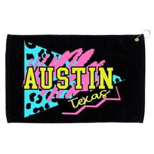 Austin Texas Retro 90s Grommeted Golf Towel