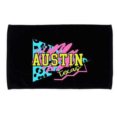 Austin Texas Retro 90s Microfiber Hand Towel