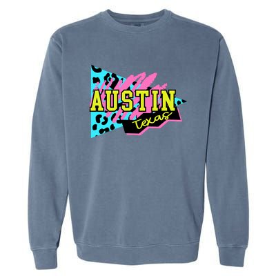 Austin Texas Retro 90s Garment-Dyed Sweatshirt