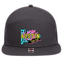 Austin Texas Retro 90s 7 Panel Mesh Trucker Snapback Hat
