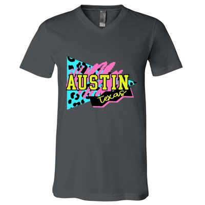 Austin Texas Retro 90s V-Neck T-Shirt