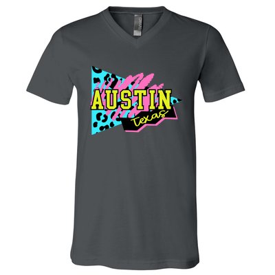 Austin Texas Retro 90s V-Neck T-Shirt