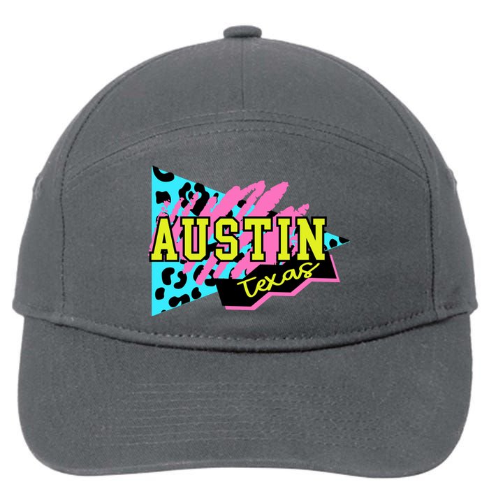 Austin Texas Retro 90s 7-Panel Snapback Hat