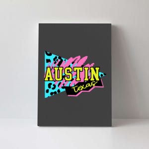 Austin Texas Retro 90s Canvas