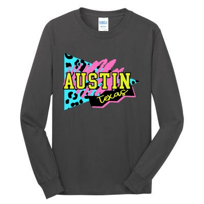 Austin Texas Retro 90s Tall Long Sleeve T-Shirt