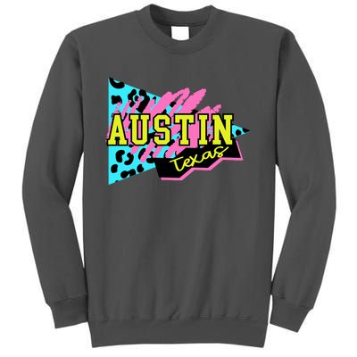 Austin Texas Retro 90s Tall Sweatshirt