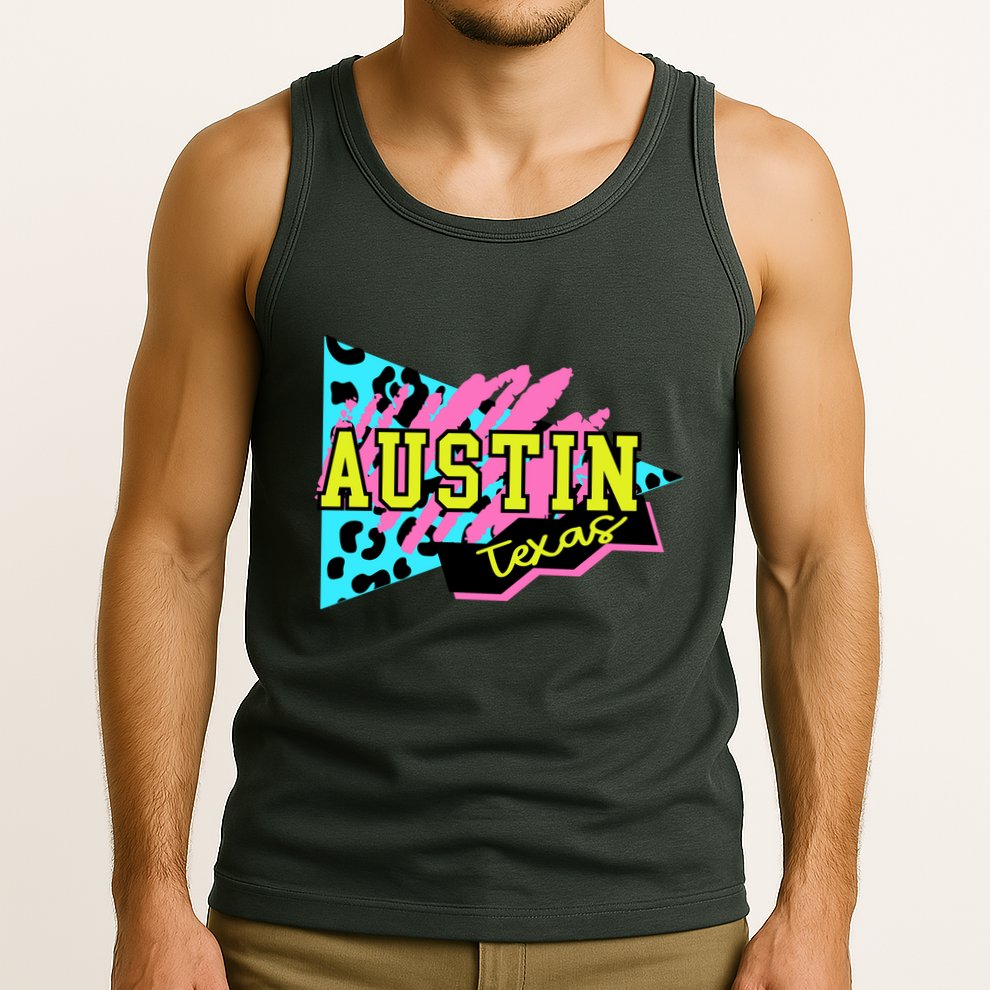 Austin Texas Retro 90s Tank Top