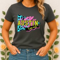 Austin Texas Retro 90s Womens T-Shirt