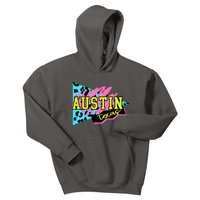 Austin Texas Retro 90s Kids Hoodie