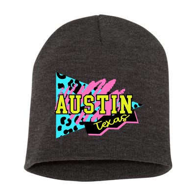 Austin Texas Retro 90s Short Acrylic Beanie