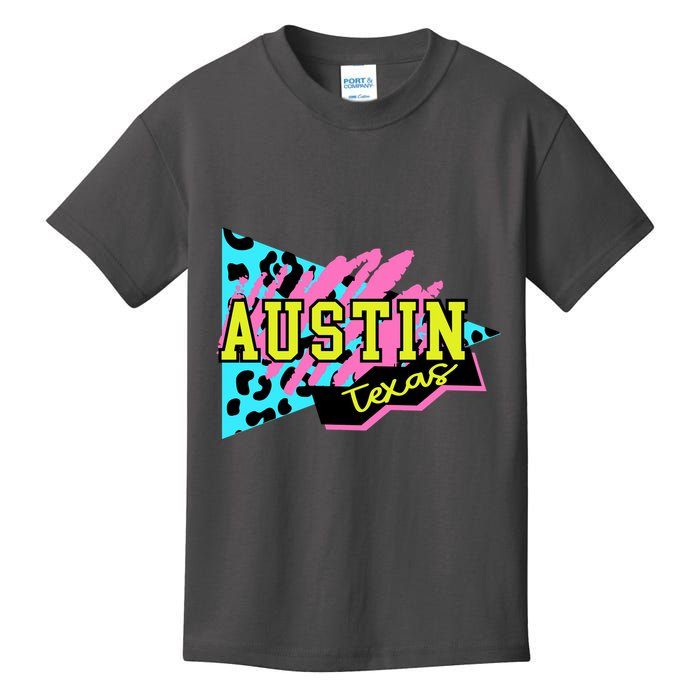 Austin Texas Retro 90s Kids T-Shirt