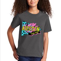 Austin Texas Retro 90s Kids T-Shirt
