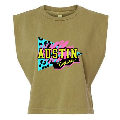 Austin Texas Retro 90s Garment-Dyed Women's Muscle Tee