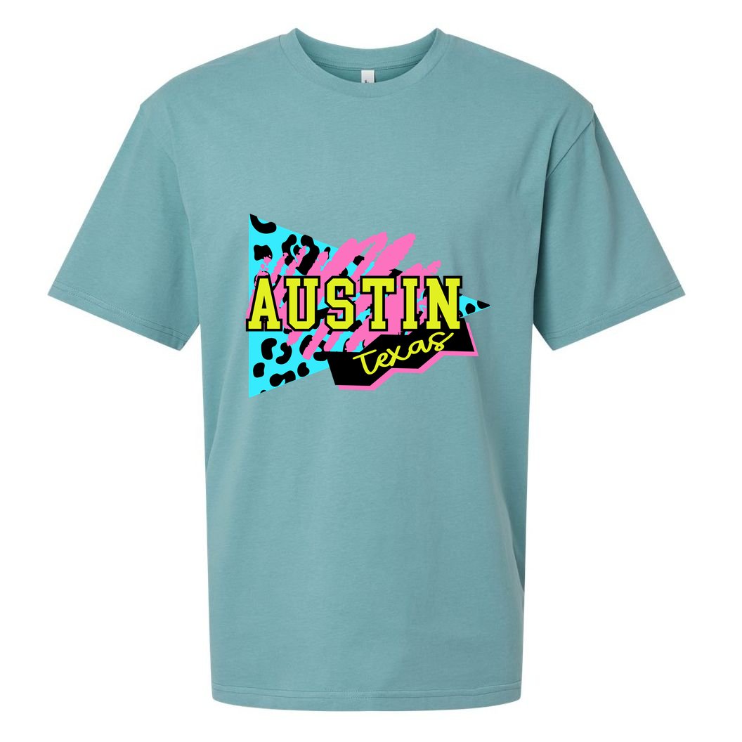Austin Texas Retro 90s Sueded Cloud Jersey T-Shirt