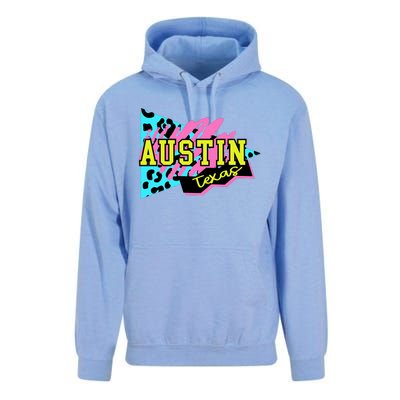 Austin Texas Retro 90s Unisex Surf Hoodie