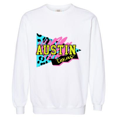 Austin Texas Retro 90s Garment-Dyed Sweatshirt