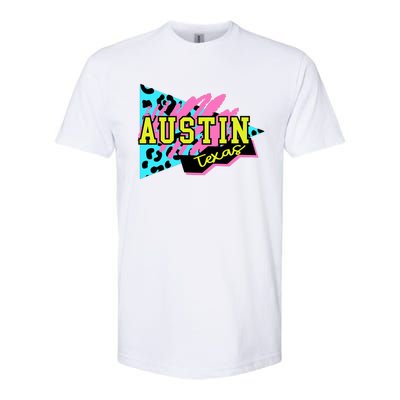 Austin Texas Retro 90s Softstyle® CVC T-Shirt