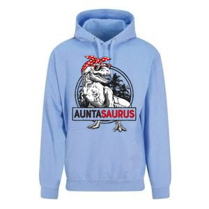 Auntasaurus T Rex Dinosaur Auntie Saurus Family Matching Unisex Surf Hoodie