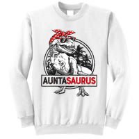 Auntasaurus T Rex Dinosaur Auntie Saurus Family Matching Sweatshirt