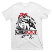 Auntasaurus T Rex Dinosaur Auntie Saurus Family Matching T-Shirt