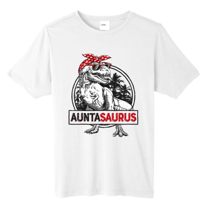 Auntasaurus T Rex Dinosaur Auntie Saurus Family Matching Tall Fusion ChromaSoft Performance T-Shirt