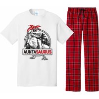 Auntasaurus T Rex Dinosaur Auntie Saurus Family Matching Pajama Set