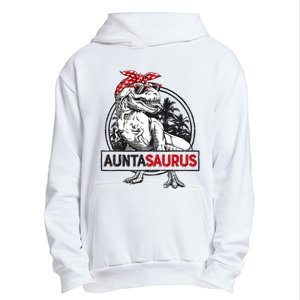 Auntasaurus T Rex Dinosaur Auntie Saurus Family Matching Urban Pullover Hoodie