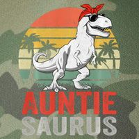 Auntiesaurus T Rex Dinosaur Auntie Saurus Family Matching Long Sleeve Legacy Tie Dye Trucker Hat
